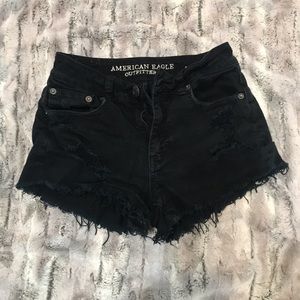 Black High Waisted American Eagle Shorts